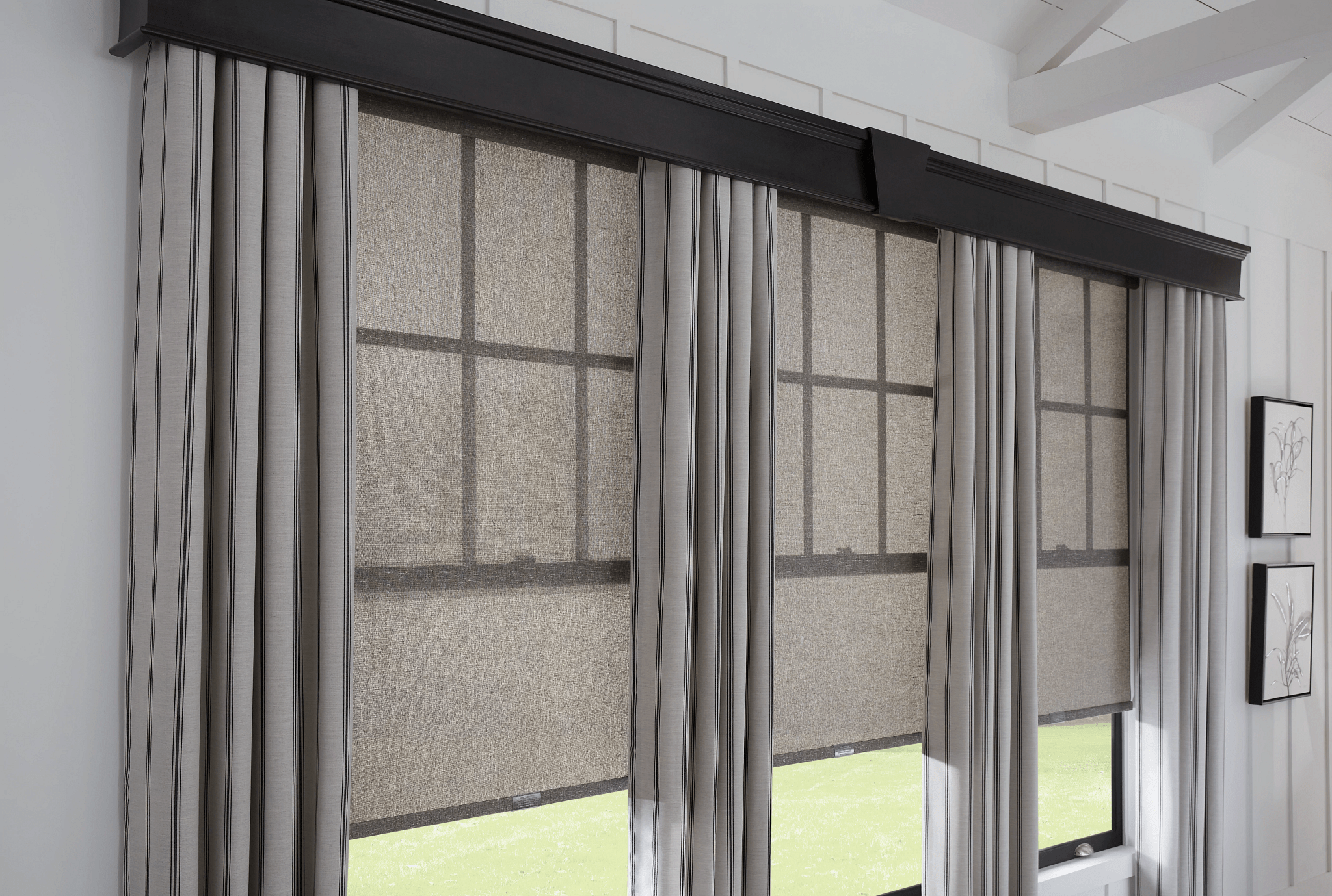Custom window shades in a Cedar Park Texas home